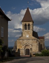 St-Julien-de-Jonzy Burgundy Parish church Tower with west portal mid-12th century Nave and east