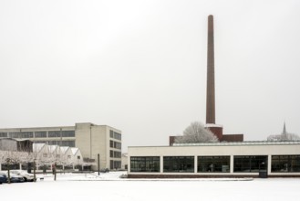 Krefeld, Vereingte Seidenweber AG Verseidag, boiler house built by Erich Holthoff in the style of