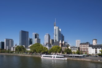 Federal Republic of Germany, Hesse, Frankfurt am Main, northern bank of the Main, skyline,