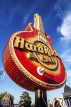 The Hard Rock Cafe neon guitar was modelled on Pete Townsend's Gibson Les Paul guitar from The Who,