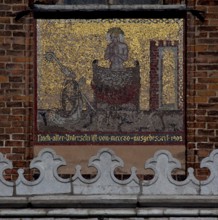 Mosaic above the south vestibule: Martyrdom of John the Evangelist, St., Saint, Saint