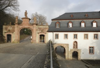 Gatehouse with Romanesque and Baroque gates, St., Sankt, Saint