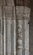 Italy Milan Milan Church of San Ambrogio 12th century Narthex bundle pillars and stepped vaulted