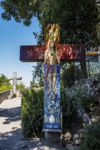 Way of the Cross up to Cerro San Cristobal, Santiago de Chile, Chile, South America