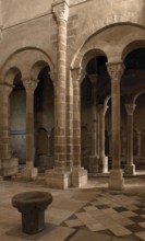 Baptismal font and south choir arcades, St., Sankt, Saint