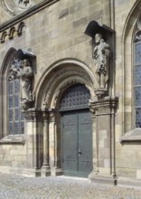 Schweinfurt, St Johannis. Brautor. A late Romanesque site from around 125th century, St John the