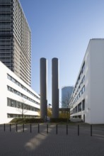 Schürmann-Bau, headquarters of the broadcaster Deutsche Welle, behind it the former parliamentary