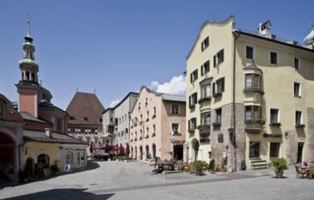 Österr Hall in Tyrol. Mustergasse to the east