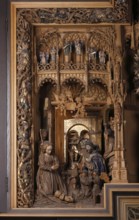 Marian altar in the high choir, 1510/1515 by Henrik Douvermann and Jakob Dericks, Nativity of