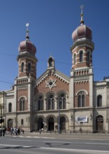 Czech Rep Plzen/Pilsen Great Synagogue front view. The Great Synagogue in Pilsen is Europe's second