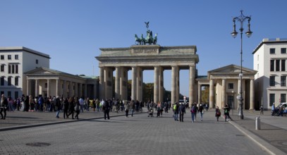 Built in 1788-91 by Carl Gotthard Langhans, view from Pariser Platz towards the west