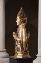 North gallery, double-faced figure of a saint, Bishop, St., Saint, Saint