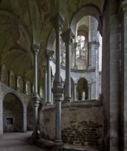 Heisterbach, monastery ruins Ruins of the abbey church Built 1202-37 Partial view View inside to