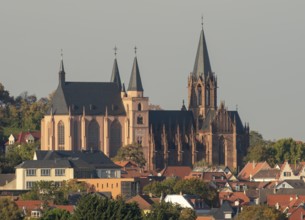 Oppenheim, St Catherine's Church, distant view from the south