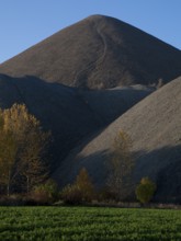 Copper slate mining spoil heap near Polleben