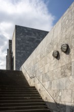 Mainz, town hall designed by Arne Jacobsen 1968-1970, built 1970-1974 by Otto Weitling, staircase