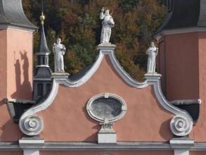 West façade, detail with figures of saints Church of St., Church of St., St., St., Saint