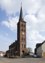 View from the west, architect: Robert Ferdinand Cremer 1860-1863, St., Sankt, Saint