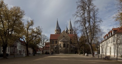 View from east with square, St., Sankt, Saint