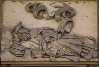 North portal, relief of the sleeping Jacob, St, Saint, Saint