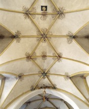 Bad Birnbach. Late Gothic vault, St., Sankt, Saint