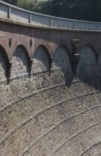 Germany's first drinking water dam, 1891, dam wall