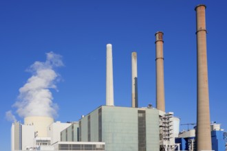 Großkrotzenburg, Bavaria, Germany, Uniper coal-fired power plant Staudinger, Power plant coal-fired