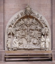 The root of Jesse. Gothic epitaph in the nave from 1488, St., Sankt, Saint