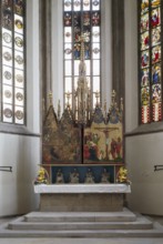 Nuremberg, Protestant parish church of St Jokob. High altar from around 1370, weekday side, St,