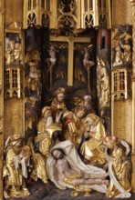 High altar, Antwerp gold altar, 1518 by Jan Geenots, Descent from the Cross, St., Saint, Saint