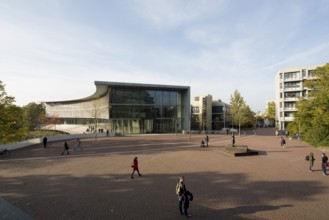 Ökonomicum, Oeconomicum, Institute of Economics, view from the library