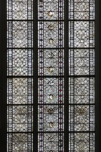 Grisaille window above the north portal, detail, St., Sankt, Saint