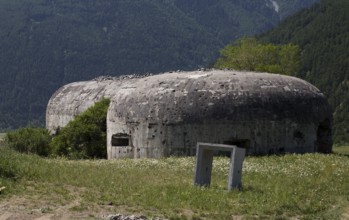 Italy S-Tyrol Laatsch Bunker on the road to Malles/Mals