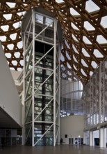 Architects: Shigeru Ban and Jean de Gastines, opened in 2010, Great Hall inside