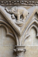 Metz, Saint-Étienne Cathedral, Portal of the Virgin, Portail de la Vierge ou Notre-Dame / Portal of