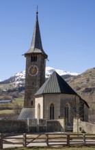 Zillis, village church of St Martin, view from the east