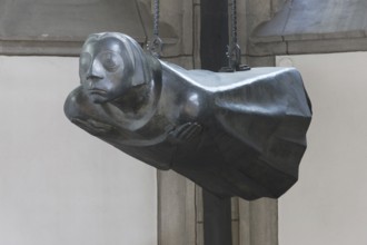 Northern choir chapel, floating angel by Ernst Barlach, St., Sankt, Saint