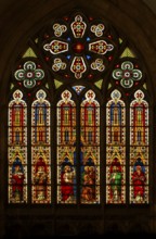 West window in the south transept, St., Sankt, Saint