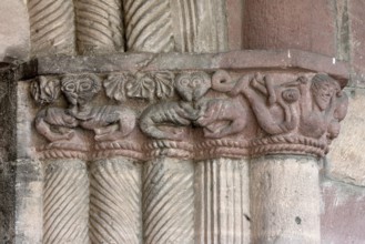 Lautenbach, collegiate church, portal vestibule, figure capital