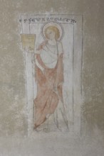 Burial chapel in the southern choir tower, fresco by Johannes Ev. church St., church Sankt, St.,