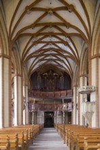 View to the west, Creutzburg organ from 1735, St., Sankt, Saint