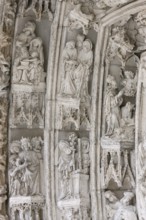 Main portal, figures, St., Saint, Saint