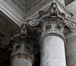 Porch, two Corinthian capitals, St., Sankt, Saint