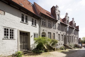 View from south, house entrances, St., Sankt, Saint