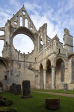 Cistercian church consecrated in 1227, interior with west gable and remains of the north aisle, St