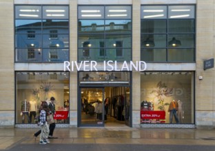 River Island clothing store shop, High Street, city of Lincoln, Lincolnshire, England, UK