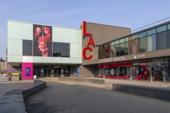 LAC Lincoln Arts Centre building, Students' Union, Brayford campus, University of Lincoln, city of