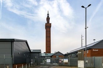 Grimsby Dock Tower 1852, hydraulic accumulator tower designer James William Wild, Grimsby,