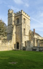 Ruins of medieval Bishops' Palace, city of Lincoln, Lincolnshire, England, UK