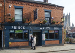 Prince of Wales Inn public house, Bailgate, Uphill area of city of Lincoln, Lincolnshire, East